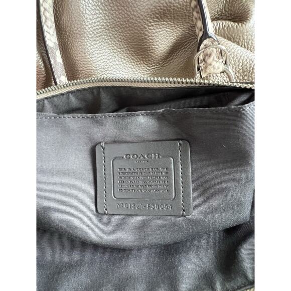 Coach Emma in Metallic Gold with Python - Picture 10 of 10